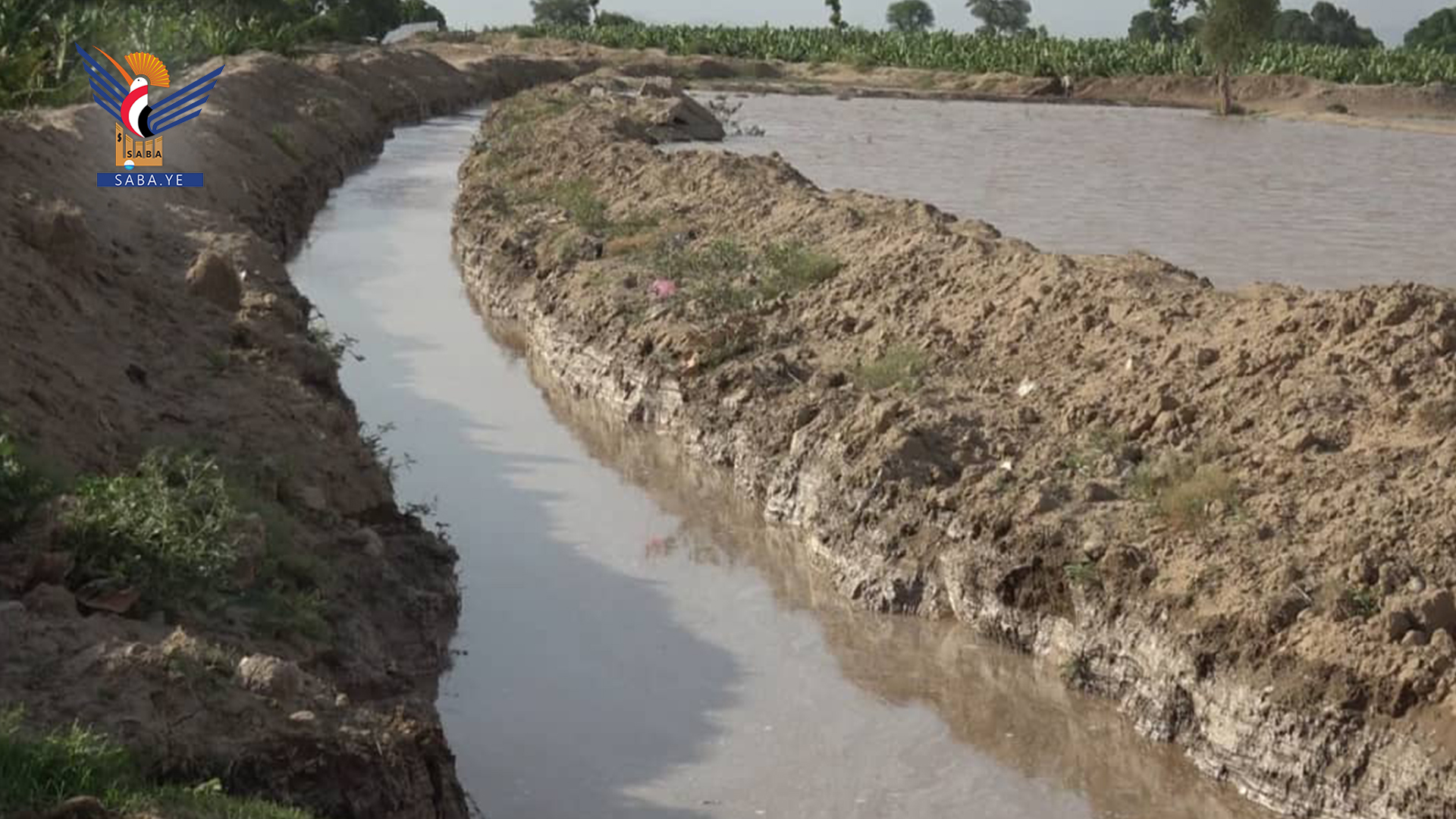 استكمال المرحلة الأولى لمشروع مبادرة تأهيل قناة زراعية في زبيد
